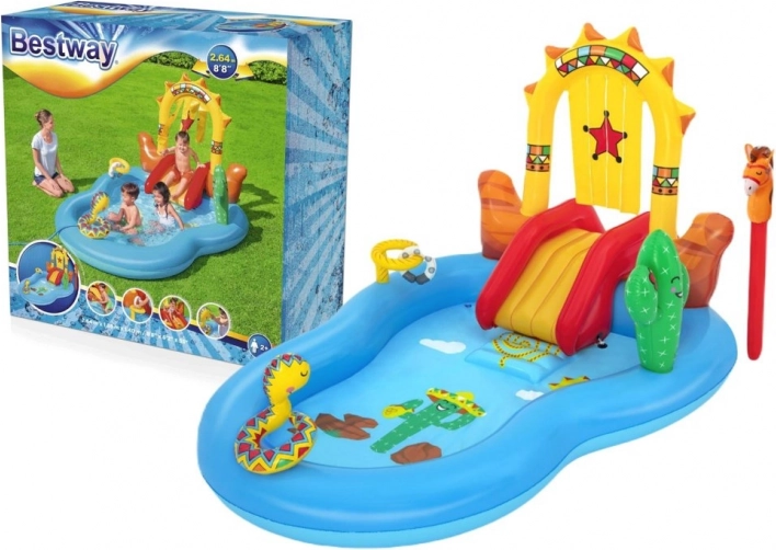 Bestway Wild West opblaasbaar water speelcentrum 264 × 188 × 140 cm