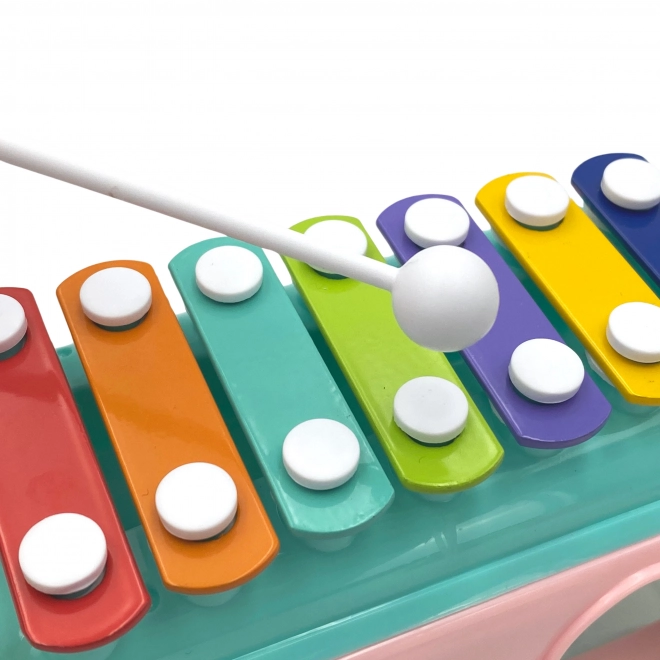 Muzikale autootje met sorter met xylofoon groen Woopie