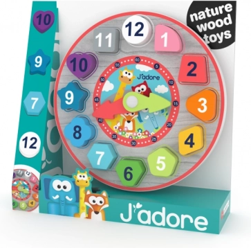 Houten inlegpuzzel – klok voor kinderen