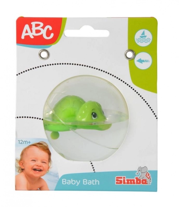 Schildpadje in waterbol