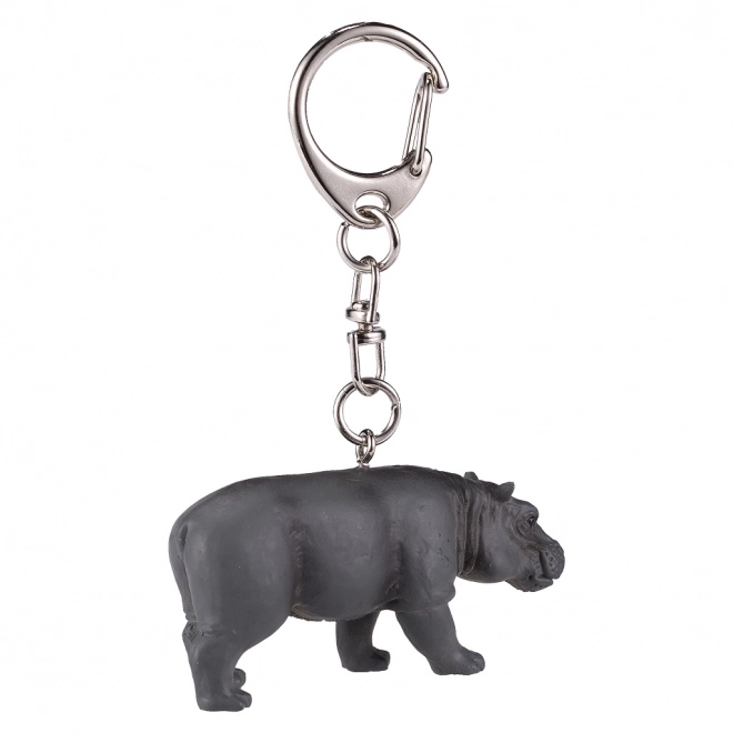 Sleutelhanger met nijlpaardfiguur
