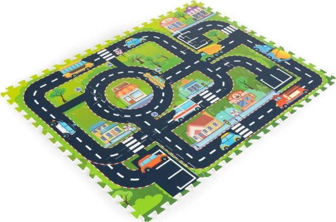 ECOTOYS foam puzzel Stadje