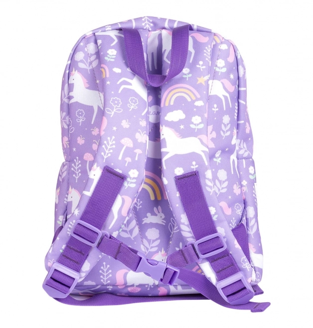 A Little Lovely Company Kleine Kinderrugzak – Eenhoorns en Regenboog