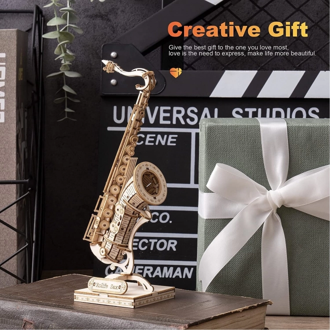Saxofoon - 3D houten bouwpakket