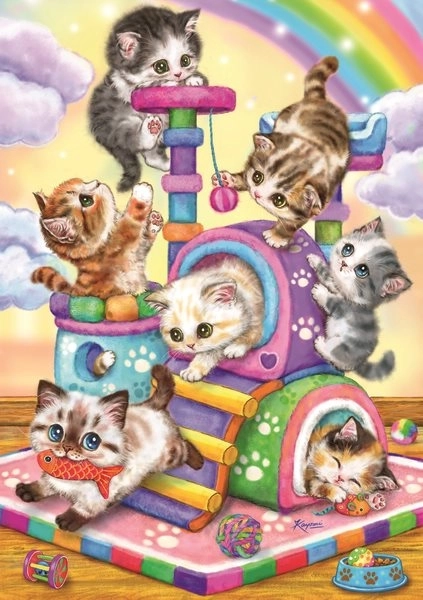 Puzzel Speelse Kittens van Ravensburger, 35 stukjes