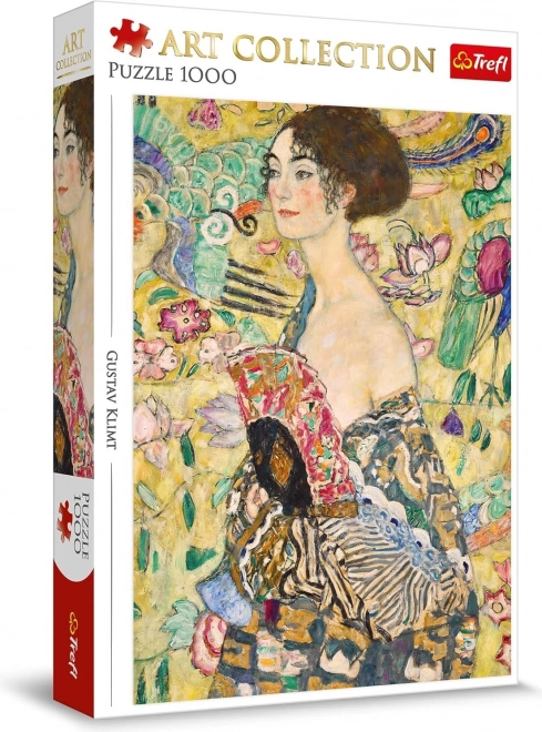 Puzzel Kunst Collectie Dame met Waaiers 1000 stukjes