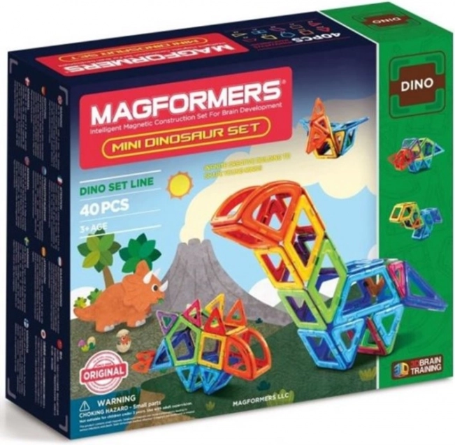 Magnetische bouwset MAGFORMERS Mini Dinosaur 40 stuks