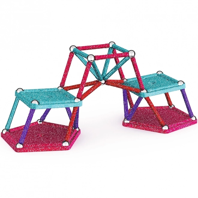 Magnetische bouwset GEOMAG Glitter 60 stukjes