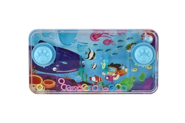 Water spel puzzel 11x6cm plastic zee wereld 4 soorten 24st in doos