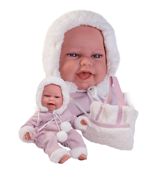 Antonio Juan 70360 CLARA - realistische babypop met speciale bewegingsfuncties en zacht stoffen lichaam - 34 cm