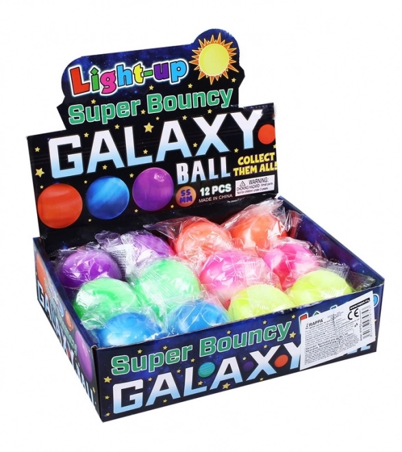 Lichtgevende Springbal Galaxy 5.5 cm