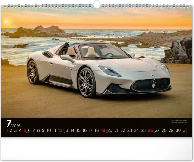 Muurkalender Snelle Auto's 2026
