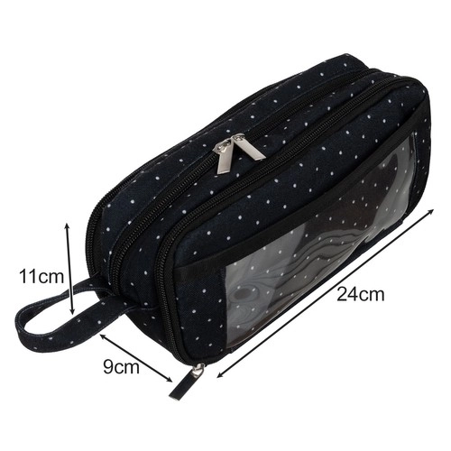 Driedubbele etui - zwarte Maaleo 24511