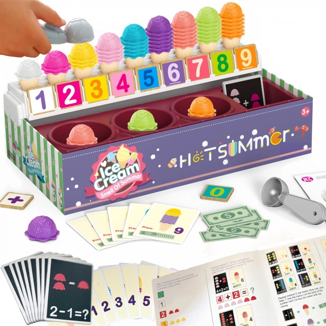 Woopie educatieve ijssalon XXL winkel met leren tellen 87 stuks