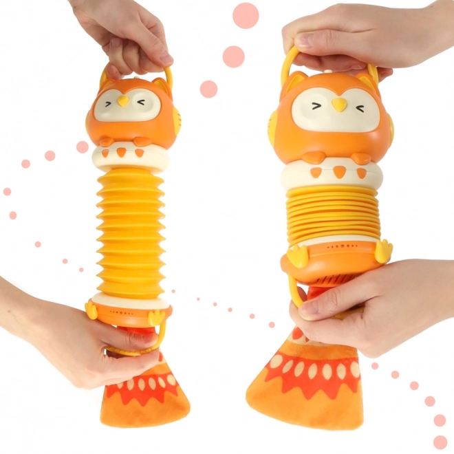 Oranje kinderaccordeon Uil