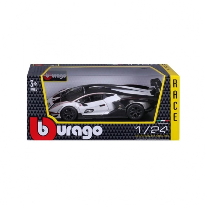 Bburago 1:24 Race Lamborghini Essenza SCV12 – Wit