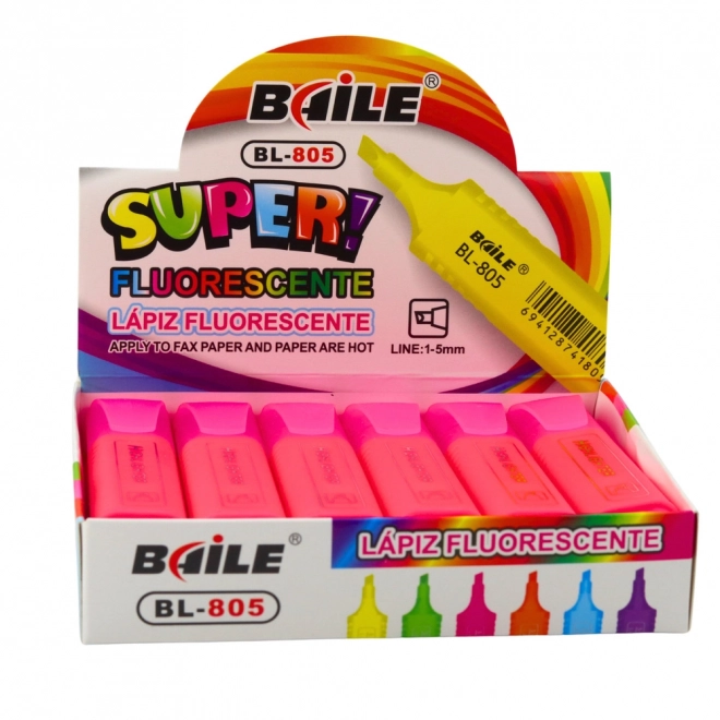 Neon roze markeerstift intens roze