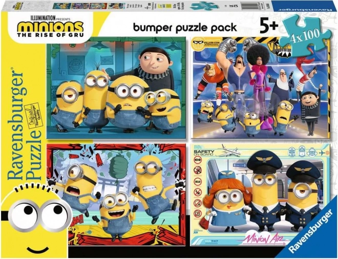 Ravensburger puzzel Minions 2: De schurk komt eraan 4x100 stukjes