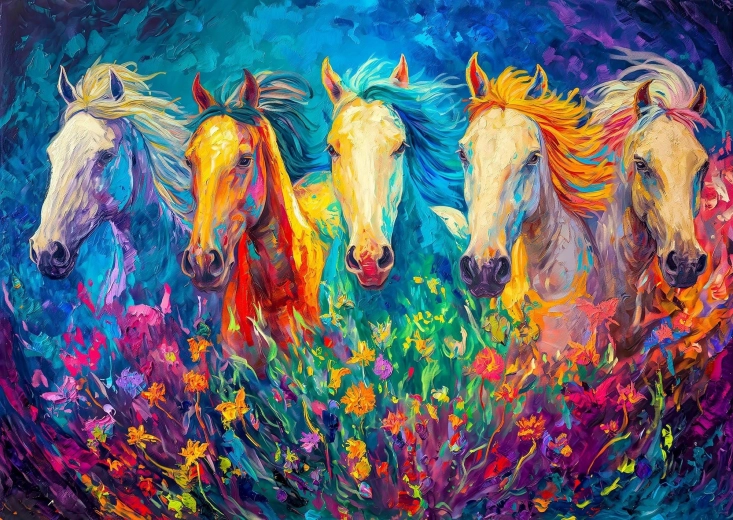 Puzzel Heldere Galop 1000 stukjes