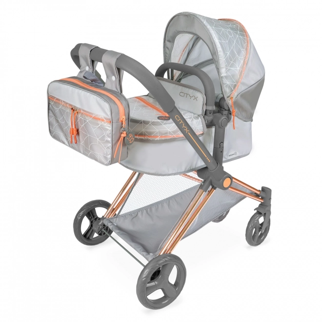 DeCuevas 81777 Opvouwbare poppenwagen 3-in-1 met rugzak CITY X 2024 - 73 cm