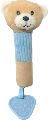 Pluchen teddybeer met geluid 17 cm TULILO