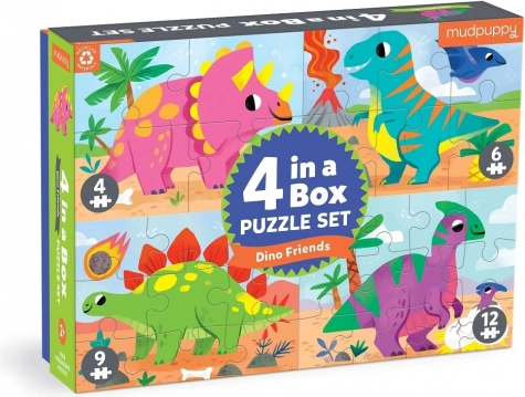 4 puzzels in één doos