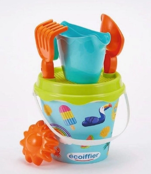 Emmertje voor zand met gietertje en accessoires 17 cm