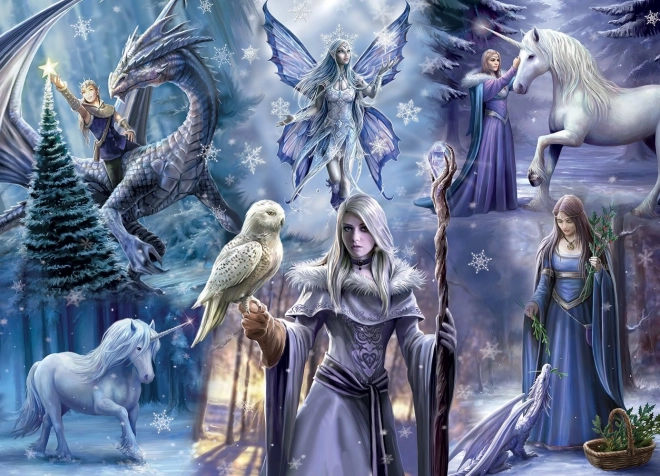 Puzzel Winterfantasie 1000 stukjes
