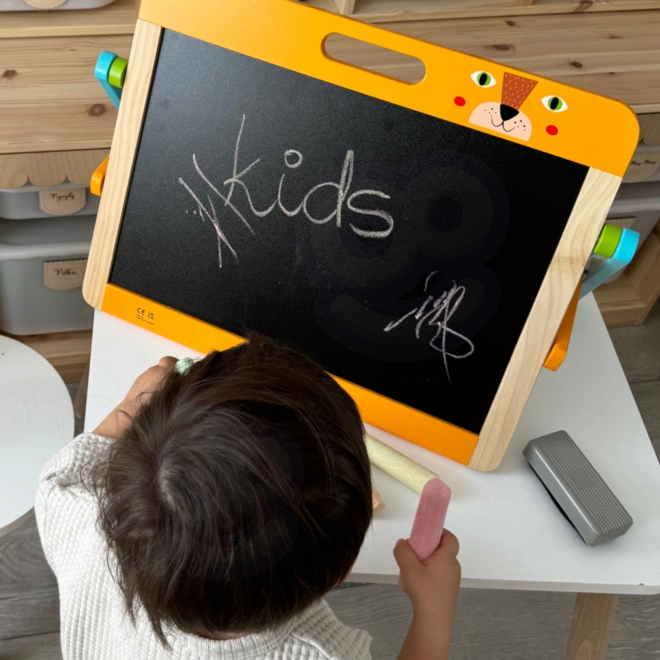 Tooky Toy Magnetisch en Krijt Kinderbord 2-in-1