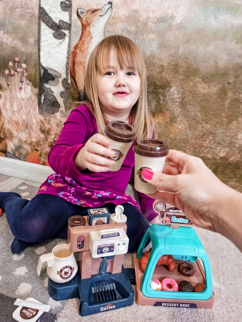 Leuke koffiemachine voor kinderen met accessoires WOOPIE