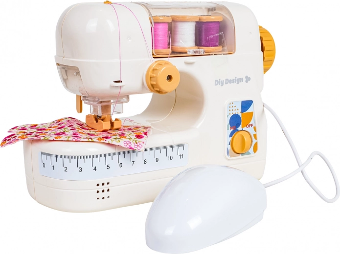 Bediening met pedaal zoals bij een echte machine