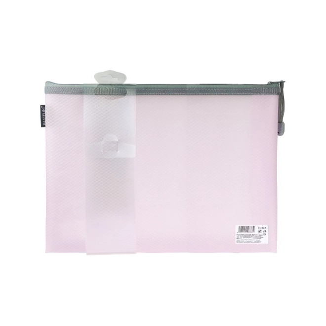 Omhulsel met rits A4 Pastelini roze