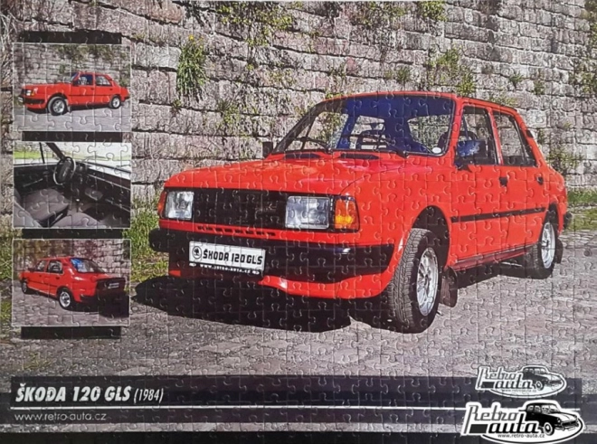 Retro auto puzzel Škoda 120 GLS (1984) 500 stukjes