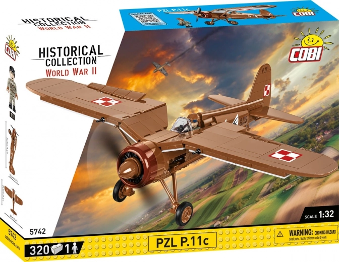 Bouwset vliegtuig PZL P.11c 1:32 – historische collectie