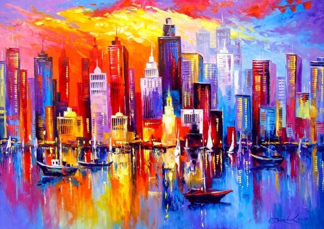 Enjoy puzzel Avondlijk New York 1000 stukjes