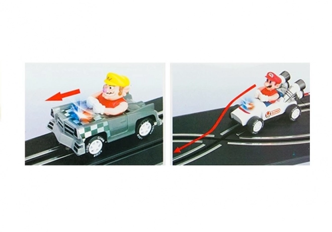 Elektrische racebaan met 2 auto's Mario RC