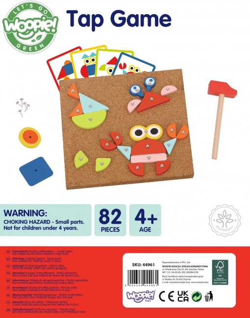 Woopie Green Houten Hamer Slag Speelgoed