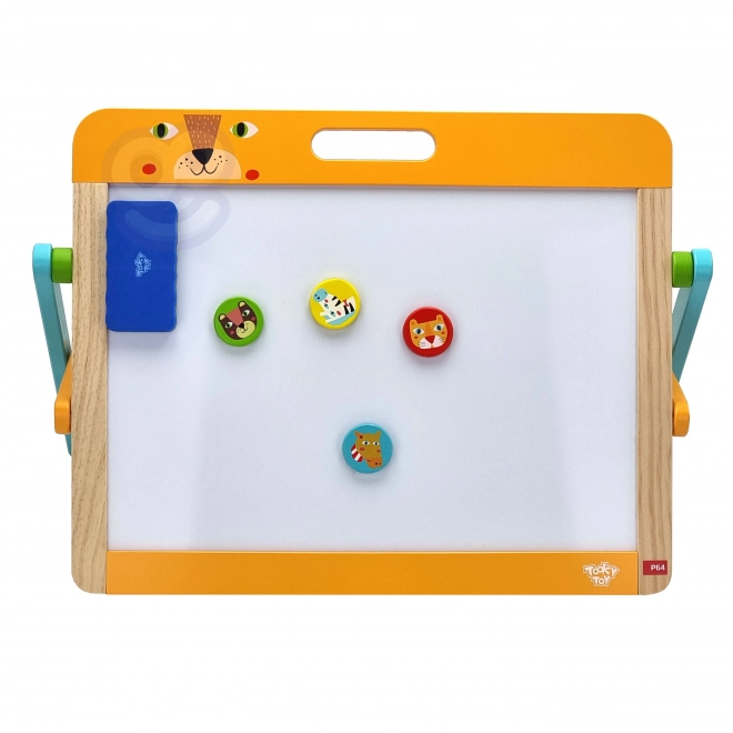 Tooky Toy Magnetisch en Krijt Kinderbord 2-in-1