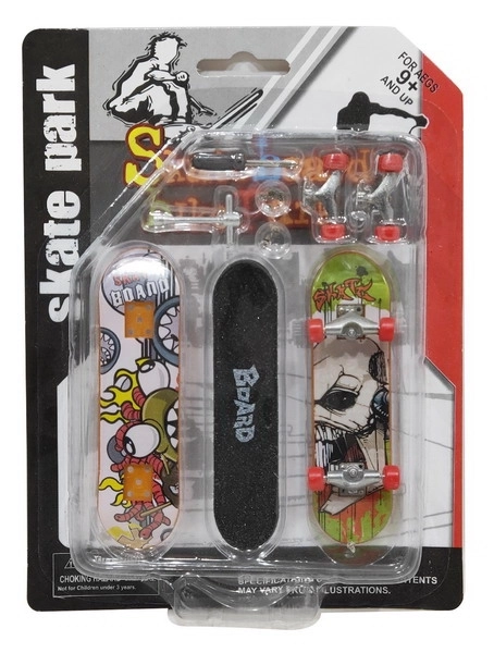 Vinger skateboard metalen set