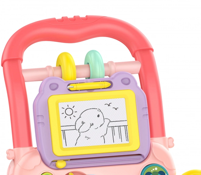 Interactieve loopstoel Woopie Baby met muziek en tekentafel