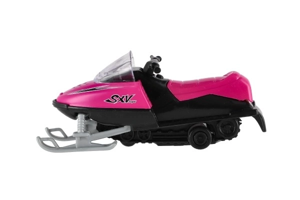 Speelgoed sneeuwscooter metaal/plastic 13 cm, opwindbaar, 6 kleuren