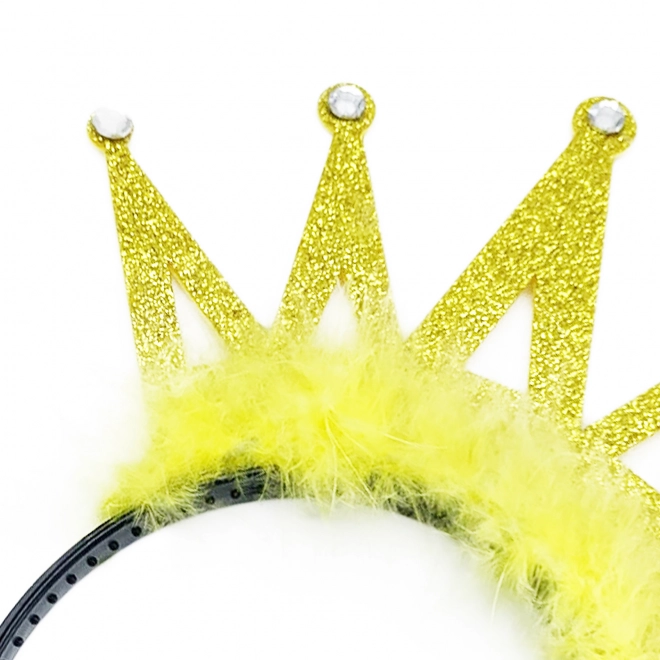 Hoofdband kroon met veren voor kinderen