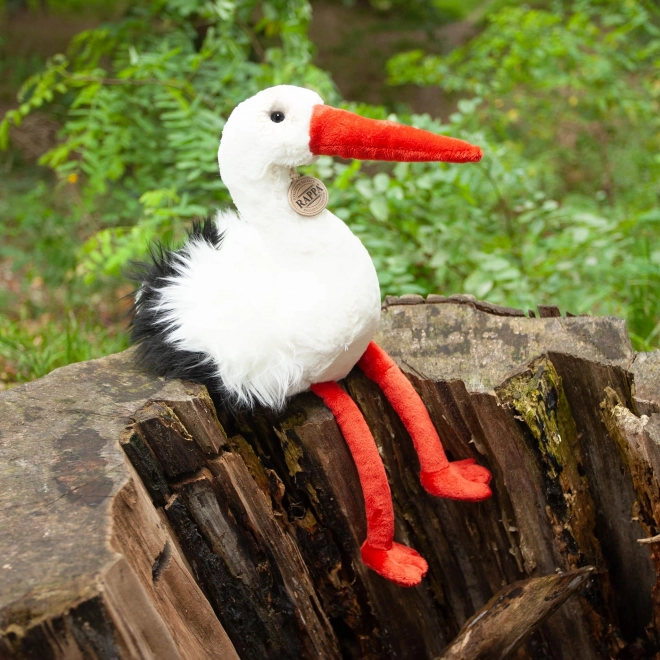 Rappa Pluchen vogel ooievaar 39 cm MILIEUVRIENDELIJK