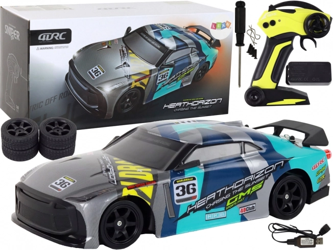 RC sportauto 4x4 1:16 met stabilisatie en snelheid 30 km/u