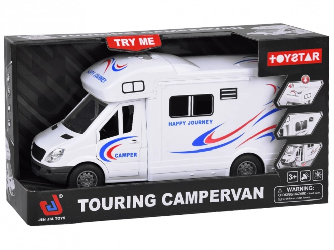 Kinder camping camper met lichten en geluiden
