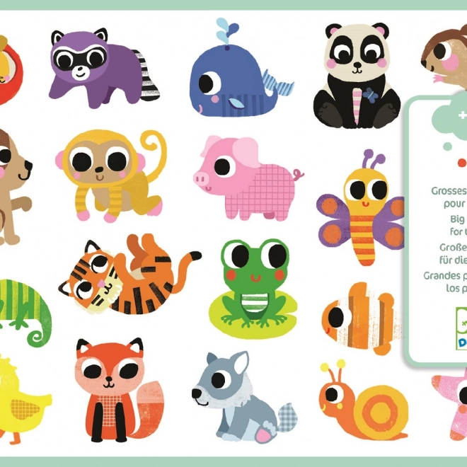 Stickers voor de kleintjes - Speelse dierlijke kleintjes