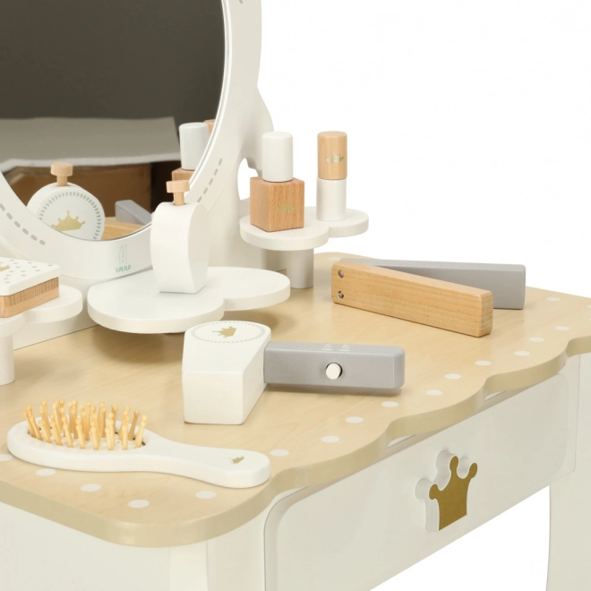 Houten kaptafel voor meisjes Bella met accessoires