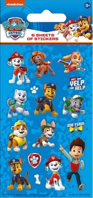 NICKELODEON Stickers Paw Patrol in blauw
