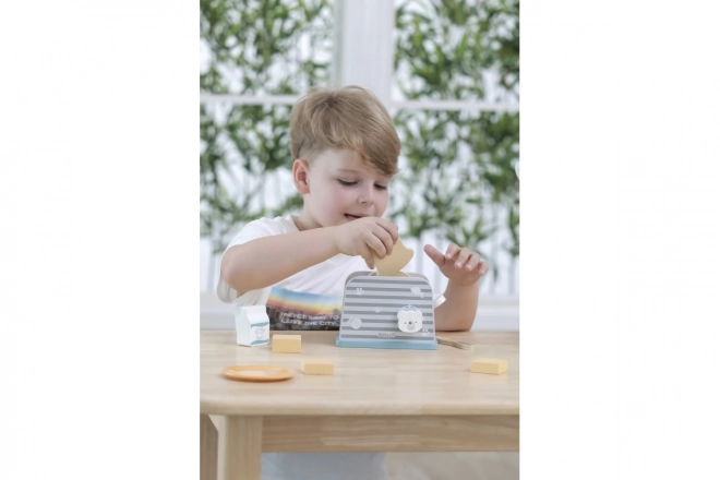 Houten tosti-ijzer