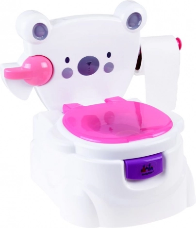 Interactief 3-in-1 potje met melodie Beer – Roze
